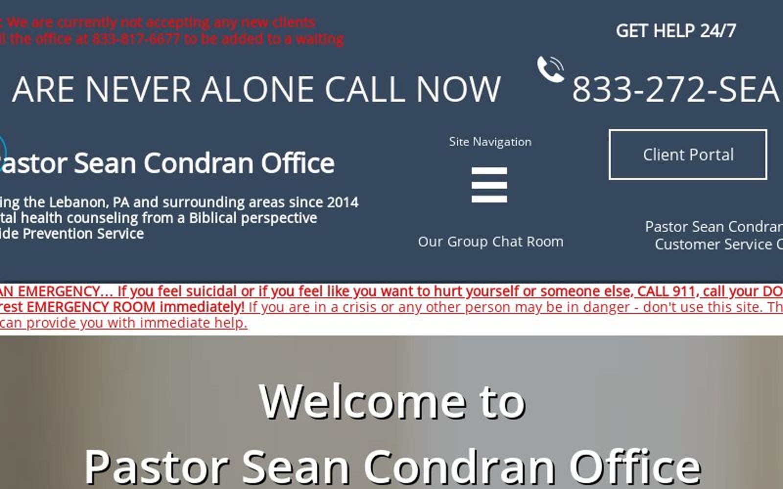 Pastor Sean Condran Office Radio Station